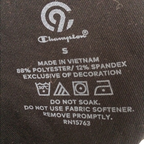 Champion Leggings Black with Pattern - Picture 2 of 2